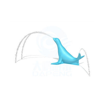 Características del agua Parque de forma de león marino Sistema de aspersión de agua para niños