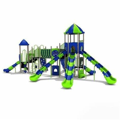 Equipo de juegos al aire libre de plástico de juegos de agua de tobogán de color personalizado