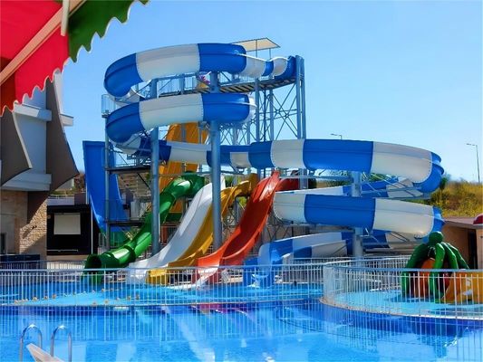 OEM Juegos de Parque acuático al aire libre juego de juegos de juego de la piscina de natación tubo de tobogán para niños