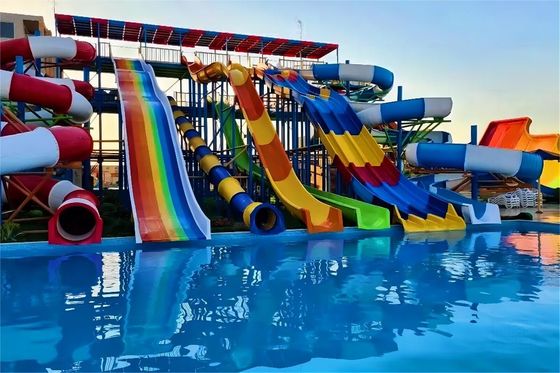 Accesorios de natación Parque acuático tobogán para niños Tubos de tobogán 5m de altura