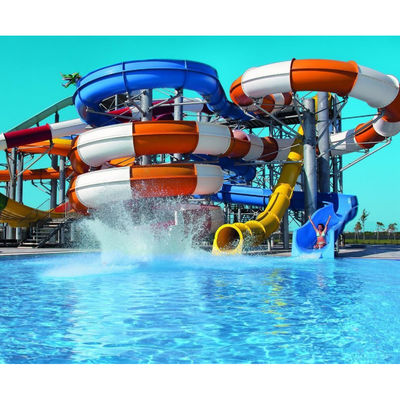 Niños Bing Piscina de fibra de vidrio tobogán acuático Parque de atracciones paseos