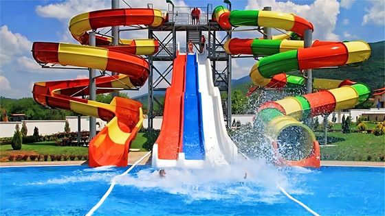 220m3/h Entretenimiento Pequeño tobogán acuático Niños Parques acuáticos