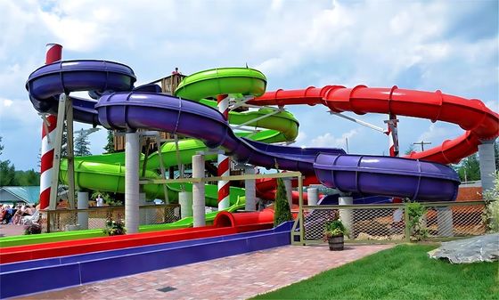 ODM Parque de diversiones al aire libre Paseos de agua juguetes de fibra de vidrio toboganes Precios