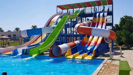Fibra de vidrio para niños tobogán de diversión Parque acuático de diversiones Natación Juguetes en la piscina