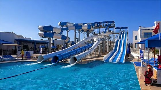 Piscina residencial tobogán acuático de fibra de vidrio Equipo de juego para niños al aire libre
