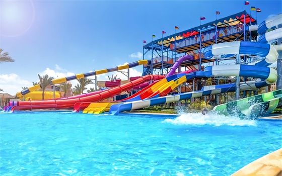 Atracción Parque acuático para niños tobogán de 5 metros de ancho para piscina