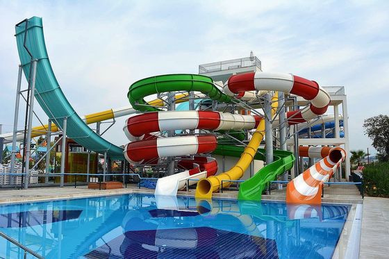 ODM Entretenimiento Parque acuático Piscina Niño Viaja Fibra de vidrio tobogán