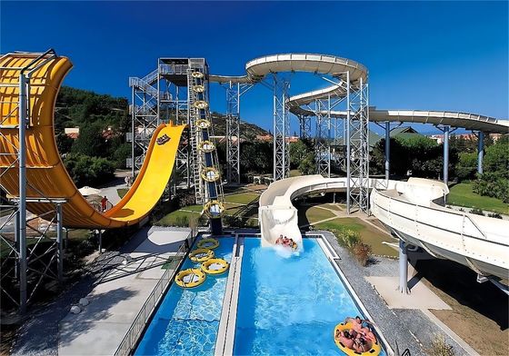 ODM Agua Amuse Parque acuático paseos tobogán de fibra de vidrio para piscina