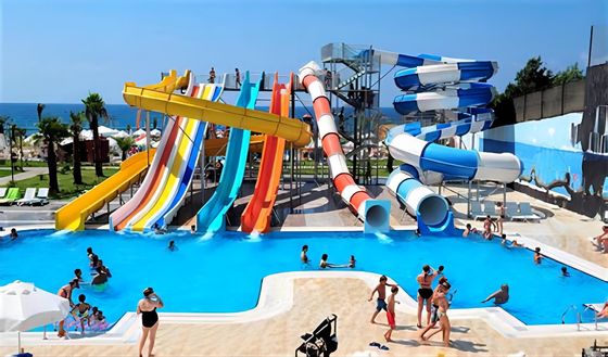 ODM Adultos Parques acuáticos de diversión Productos Fibra de vidrio tobogán en venta