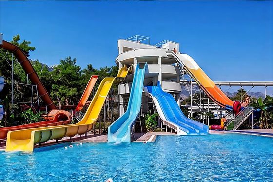 Equipo de juegos acuáticos de ODM tobogán acuático de fibra de vidrio para piscina