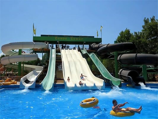 Adultos Parque acuático Equipo de juegos De entretenimiento Fibra de vidrio toboganes