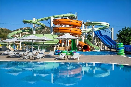 Equipo acuático Parque Carnaval Paseo Piscina Accesorios Fibra de vidrio tobogán para niños