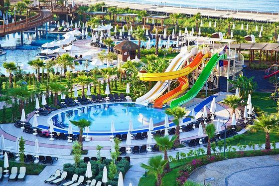 ODM Jardín de juegos al aire libre Piscina de juegos Equipo de toboganes de agua en espiral gigante