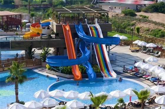 OEM Parque de diversiones comercial al aire libre Carnaval Ride Slides acuáticos de fibra de vidrio