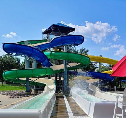 ODM Piscina de agua Parque de juegos de verano Niños juego juego equipo de juguete Fibra de vidrio tobogán