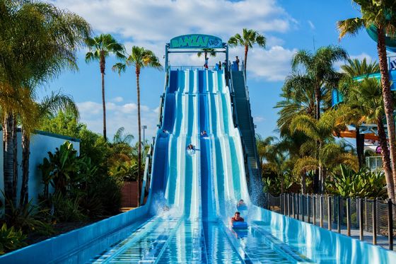 Parque acuático piscina juegos personalizados tobogán acuático de fibra de vidrio para adultos