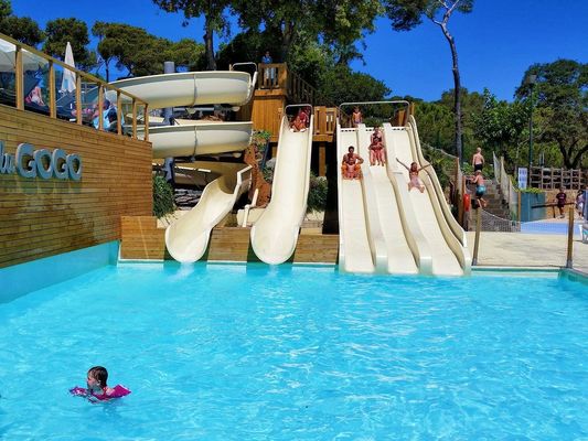 Parque acuático para niños Piscina Deportes acuáticos Equipo de tobogán de fibra de vidrio