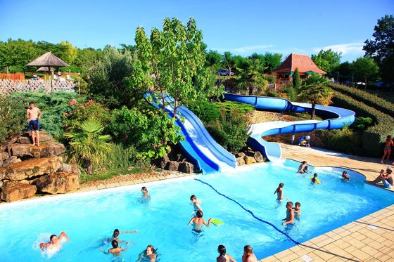Parques de diversiones Juego acuático Fibra de vidrio tobogán acuático 1 persona