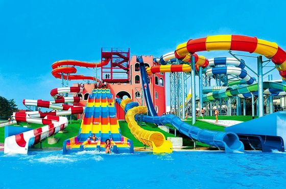 Parque acuático Aqua Play Slide acuático profesional de fibra de vidrio