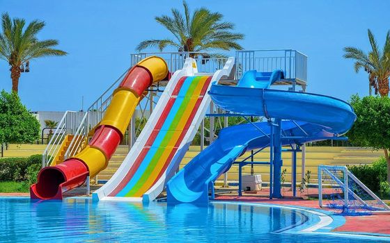 Parque acuático Aqua Play Slide acuático profesional de fibra de vidrio