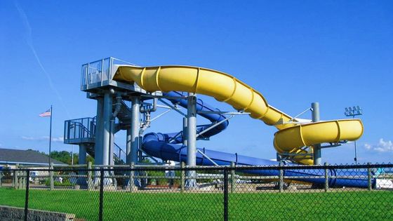 OEM Parque acuático para niños Jardín de juegos Piscina Juegos al aire libre Fibra de vidrio tobogán