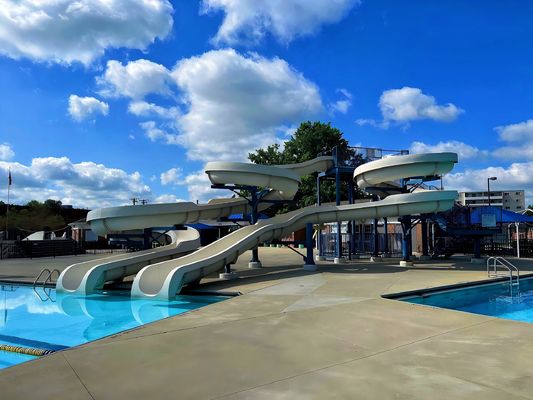 Piscina comercial de fibra de vidrio Juego acuático tobogán acuático de fibra de vidrio
