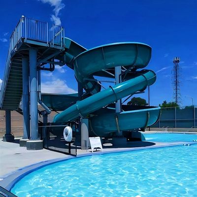Parque acuático Piscina de fibra de vidrio juguetes juegos para niños tobogán de fibra de vidrio