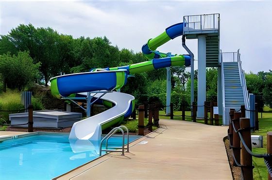 Piscina exterior de fibra de vidrio Equipo de parque acuático para patios de recreo