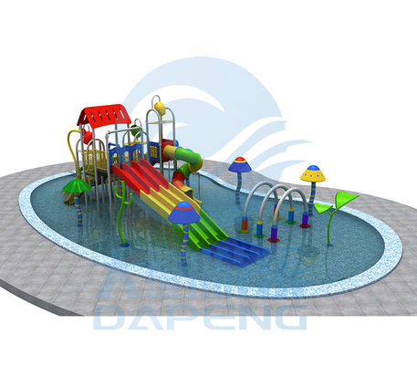 ODM Niños Parque acuático Conjunto de diseño Parque de juegos tobogán gigante con agua de salpicadero para niños