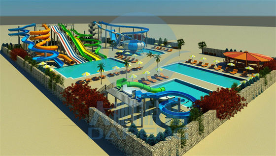 Diseño de Parques acuáticos comerciales con piscina y agua para niños