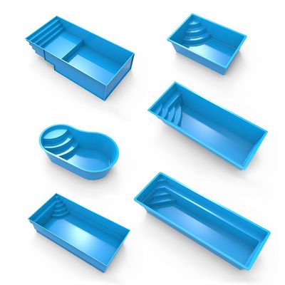 Un buen precio. Parque acuático de fibra de vidrio de alta calidad en el suelo Accesorios de la piscina Parte personalizada en línea