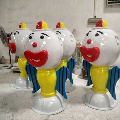 Parque acuático para niños Equipo de toque de agua payaso de cabeza grande para niños piscina
