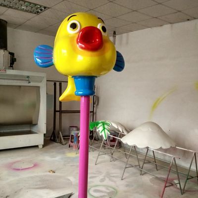 Parque de diversiones acuático agua activa agua salpicadero payaso spray para niños