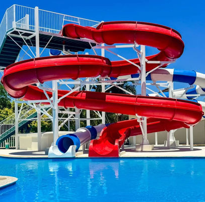 Piscina para adultos Parque temático acuático de atracciones, toboganes de fibra de vidrio para piscinas, hotel y parque acuático
