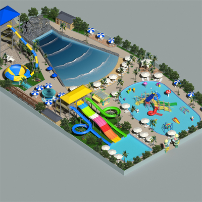 Un buen precio. La fábrica de equipos para parques acuáticos Dapeng proporciona diseño de parque acuático de tamaño mediano de 4000 metros cuadrados con guía de instalación in situ en línea