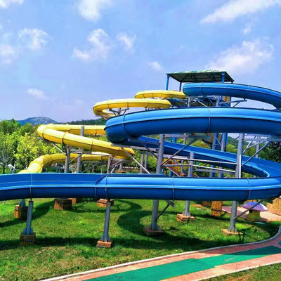 Un buen precio. Customized Size Colorful Fiberglass Water Slide for Outdoor Water Parks and Pools en línea