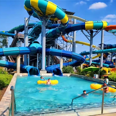 Un buen precio. Commercial Fiberglass Water Park Slide with 12 Months Warranty and 100-500kg Max Capacity for Outdoor Fun en línea