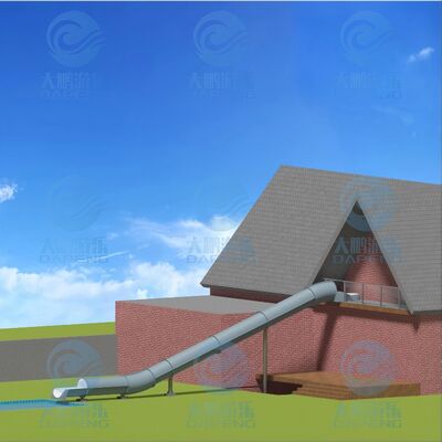 Un buen precio. 4.14m de fibra de vidrio duradero deslizamiento de agua cerrado Jardín trasero de entretenimiento para piscinas residenciales en línea