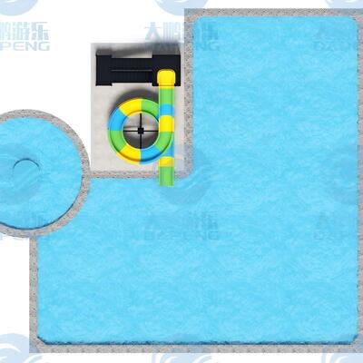 calidad Tobogán acuático comercial de fibra de vidrio para exteriores, parque infantil de fibra de vidrio, acero galvanizado duradero Fábrica