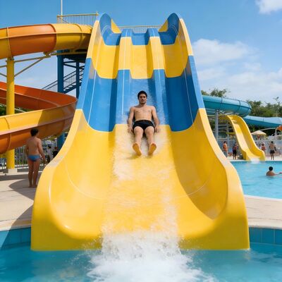 Un buen precio. Gran Venta Mini Tobogán Acuático de Fibra de Vidrio Usado para Parque Infantil al Aire Libre Piscina Comercial ISO en línea
