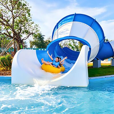 Un buen precio. 2026 Mejor Venta Mini Tobogán de Agua de Fibra de Vidrio Tornado Pequeño Comercial Para Parque Acuático Color Personalizado en línea