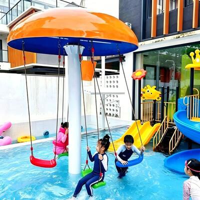 Un buen precio. Equipo interactivo de juegos acuáticos Fibra de vidrio acero galvanizado Pad de salpicadura de hongos para parque acuático comercial Piscina infantil en línea