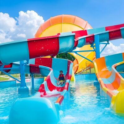 Slide de agua de fibra de vidrio para el parque temático acuático al aire libre