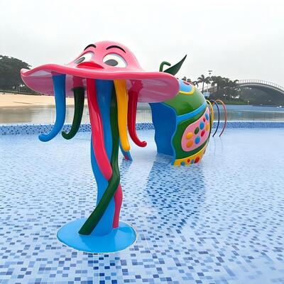 Animales y plantas Parque acuático Pad de salpicadura Uso para tobogán acuático Parque temático piscina infantil