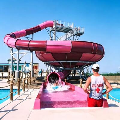 Un buen precio. Space Bowl Parque de diversiones tobogán acuático para piscina FRP personalizado de 610 mm de espesor fabricante en línea