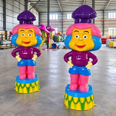 calidad Equipo de juego acuático de fibra de vidrio con animales rociadores, características de color personalizado para parques acuáticos Fábrica