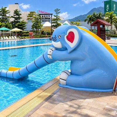 Animal Splash Pads  Fiberglass Spray Interactive Features For Water Play Equipment KidS Pool