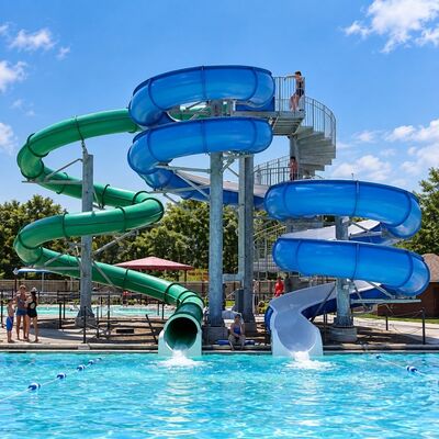 Un buen precio. Slides de la piscina de fibra de vidrio en espiral para el parque acuático piscina con ROHS online