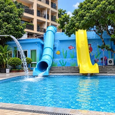 calidad Tobogán acuático para piscina exterior, trineo, barril, fibra de vidrio, parque de atracciones con CE Fábrica