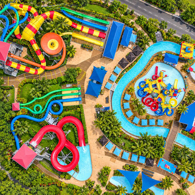 Un buen precio. 10000㎡ Parque Acuático para Todas las Edades Equipamiento de Parque Acuático con Toboganes de Fibra de Vidrio y Juego Acuático Comercial online